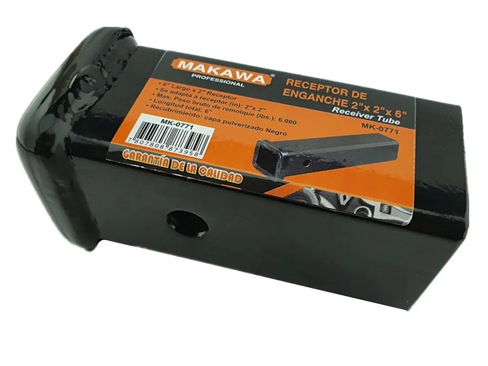 Tubo Receptor De Enganche 2 x 2 x 6pulg Makawa 1