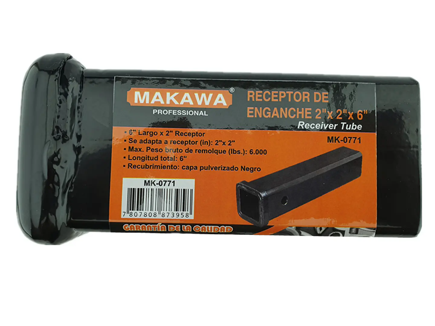 Tubo Receptor De Enganche 2 x 2 x 6pulg Makawa 2