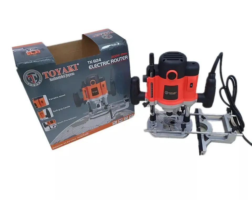 Fresadora Rebajadora Router Tupi 2100w 6 8 12mm Toyaki 4