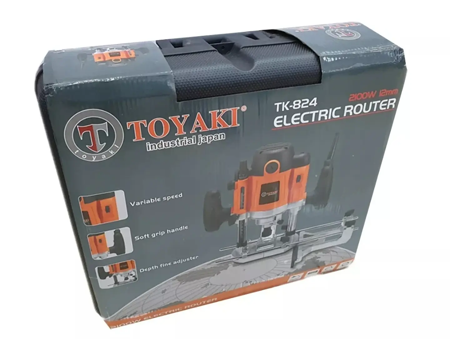 Fresadora Rebajadora Router Tupi 2100w 6 8 12mm Toyaki 5