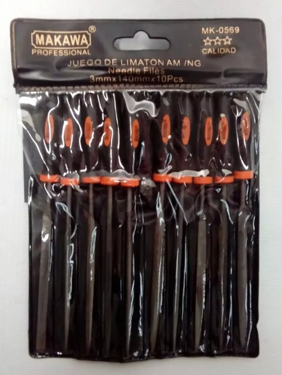 Kit Set Juego De Mini Limas 10 Piezas 3mm X 140mm Makawa 1