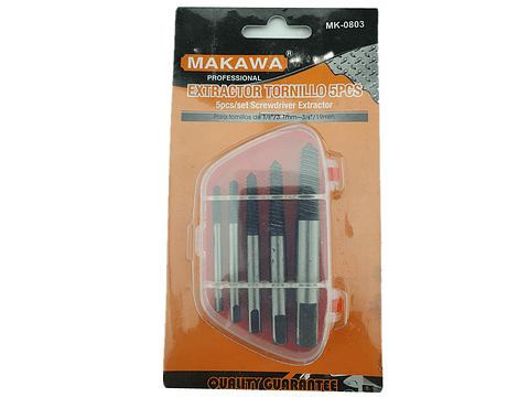 Extractor De Tornillo 5 Piezas Makawa