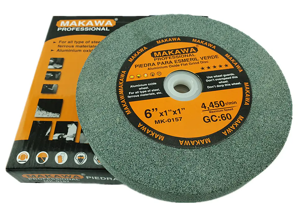 Piedra Para Esmeril Verde 6 Pulgadas 150x25x25mm Makawa 1