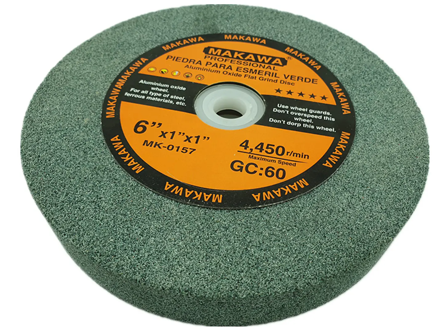 Piedra Para Esmeril Verde 6 Pulgadas 150x25x25mm Makawa 2