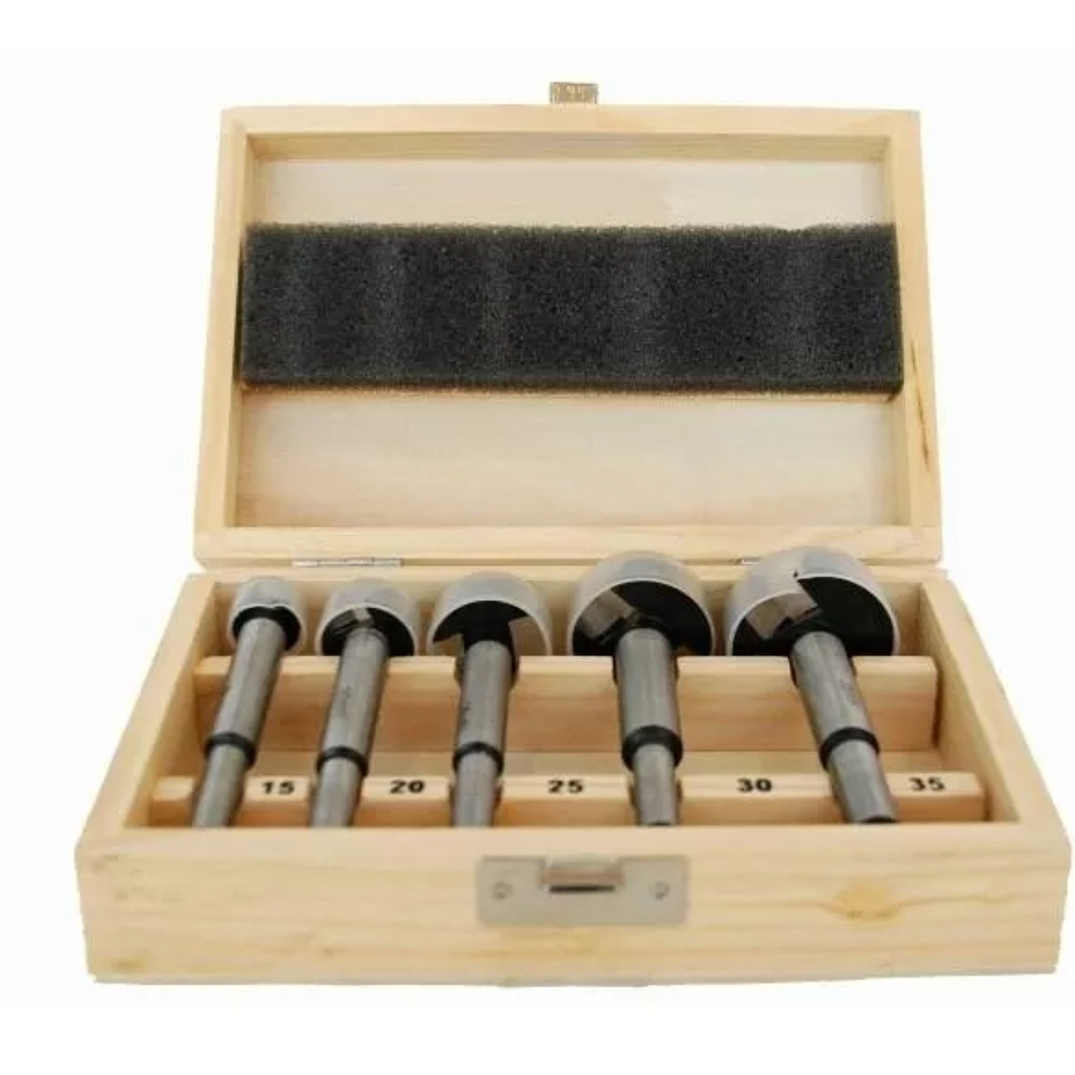 Kit Set Juego De Brocas Para Madera 5 Piezas Steeltools