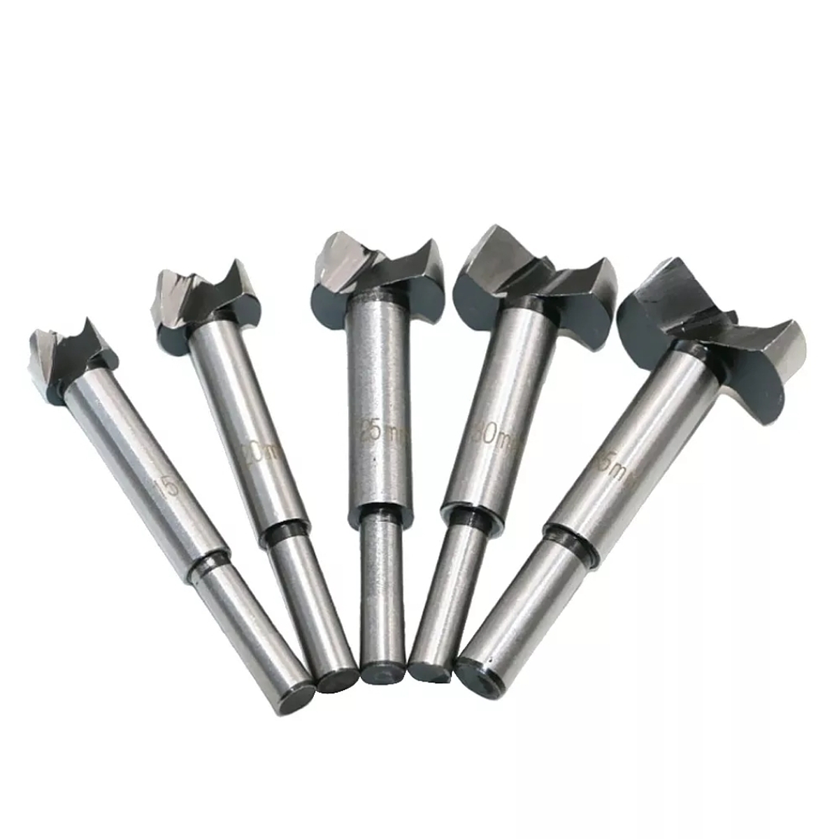 Kit Set Juego De Brocas Para Madera 5 Piezas Steeltools