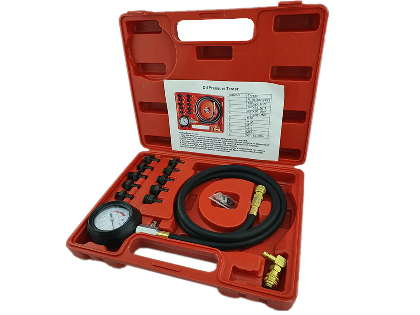 Kit Medidor Manometro Presion De Aceite Automotriz Universal 2