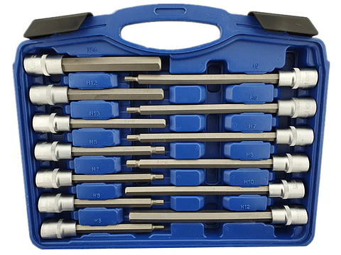 Juego De Dados Allen Hexagonal Macho Corto Y Largo 30 Piezas