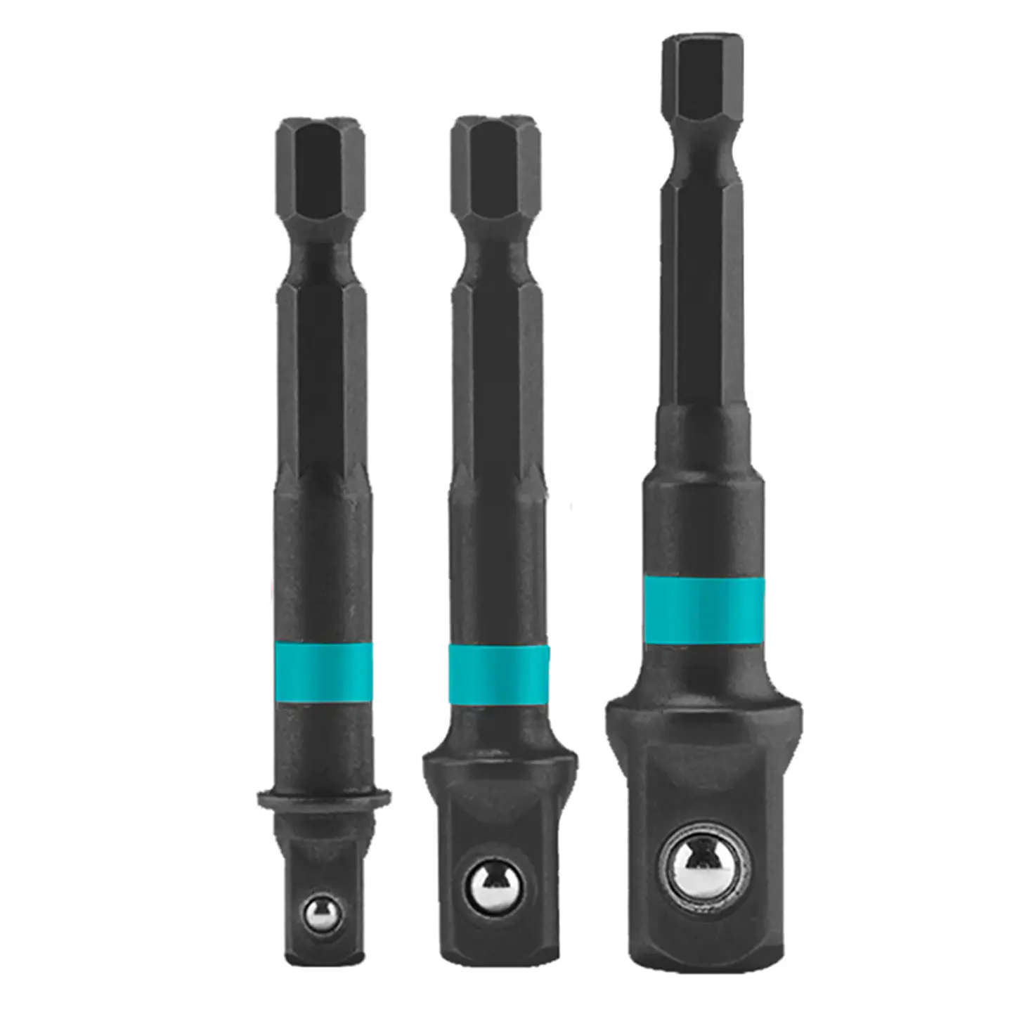 3 Adaptadores Dados Impacto Cuadrante 1/2 3/8 1/4 Total 1