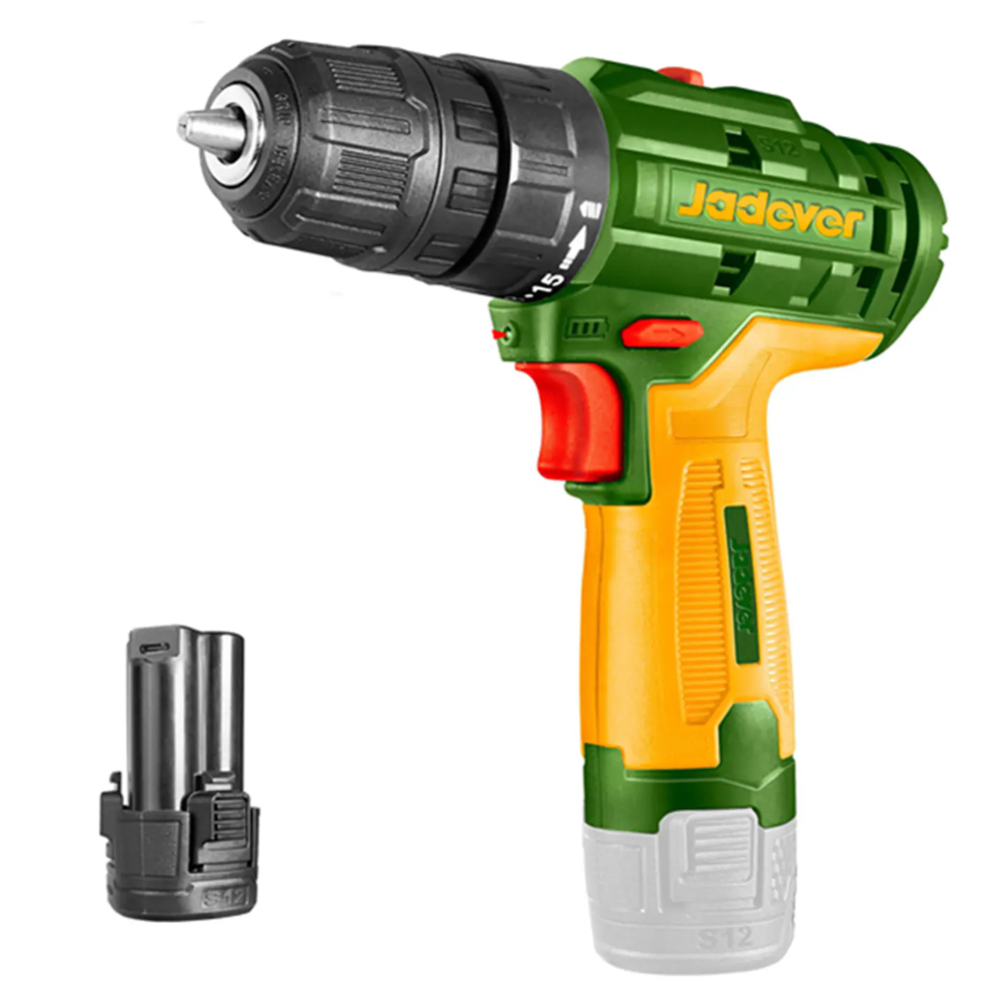 Taladro Atornillador Inalambrico Bat 12v Jadever Jdcds520 1