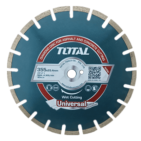 Disco Diamantado Segmentado 355mm Total Tac2113551