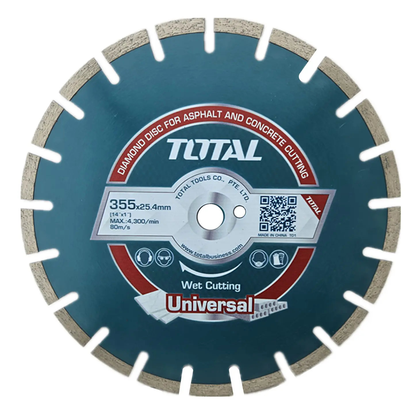 Disco Diamantado Segmentado 355mm Total Tac2113551 1