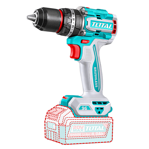 Taladro Atornillador Percutor 20v Total Tidli209681