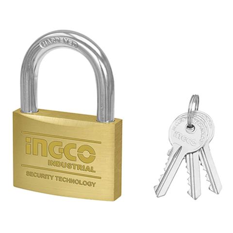 Candado Seguridad De Bronce 60mm Ingco Dbpl0602