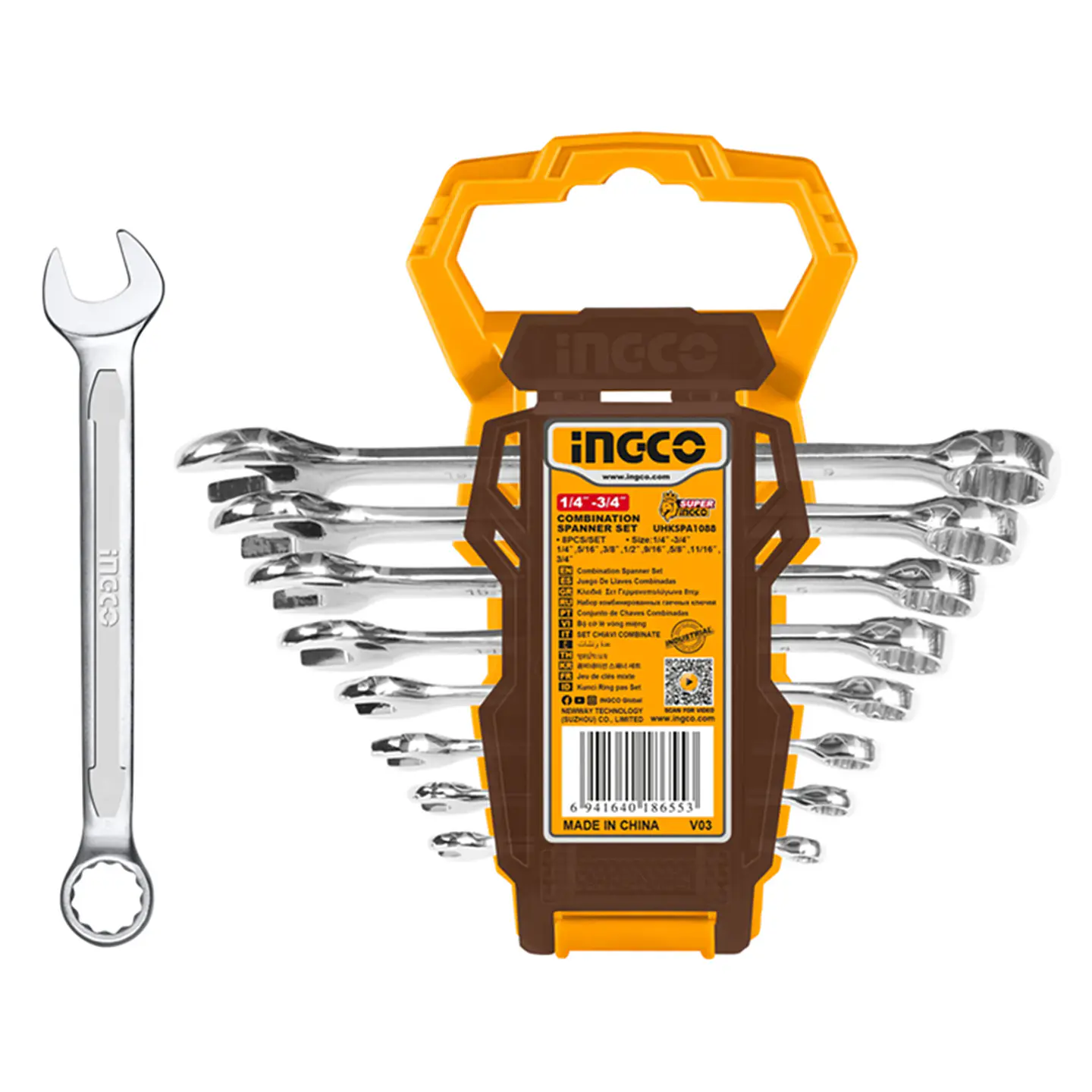 Set Juego De Llaves Punta Corona 1/4-3/4 8 Piezas Ingco 2