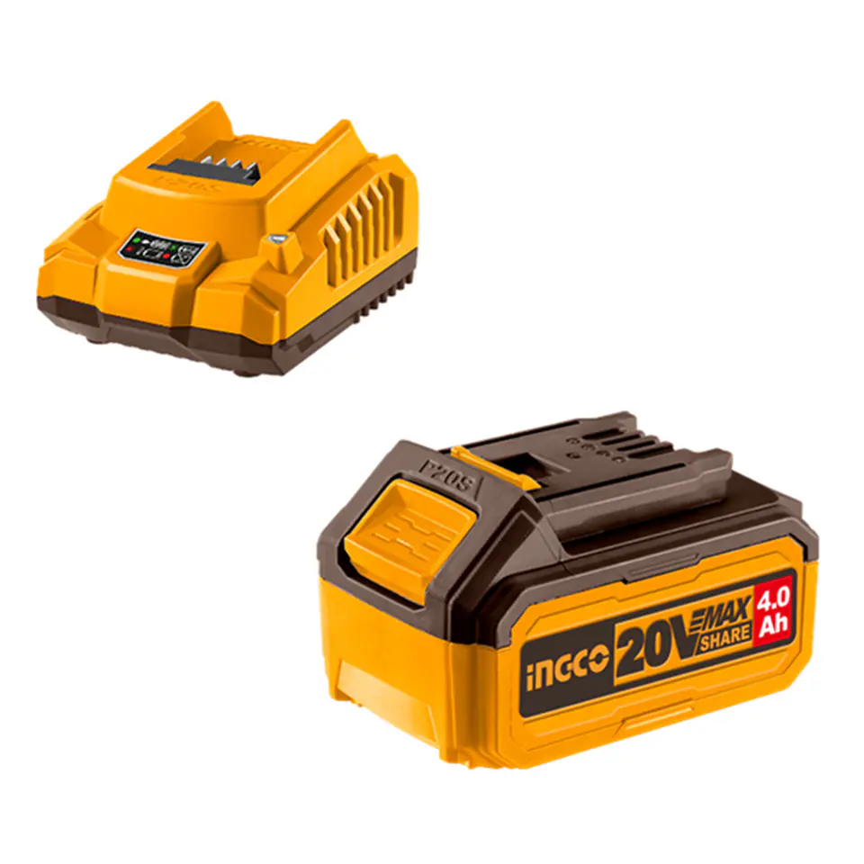 Kit Cargador + Batería 20v 4ah Ingco Fbcpk1214 1
