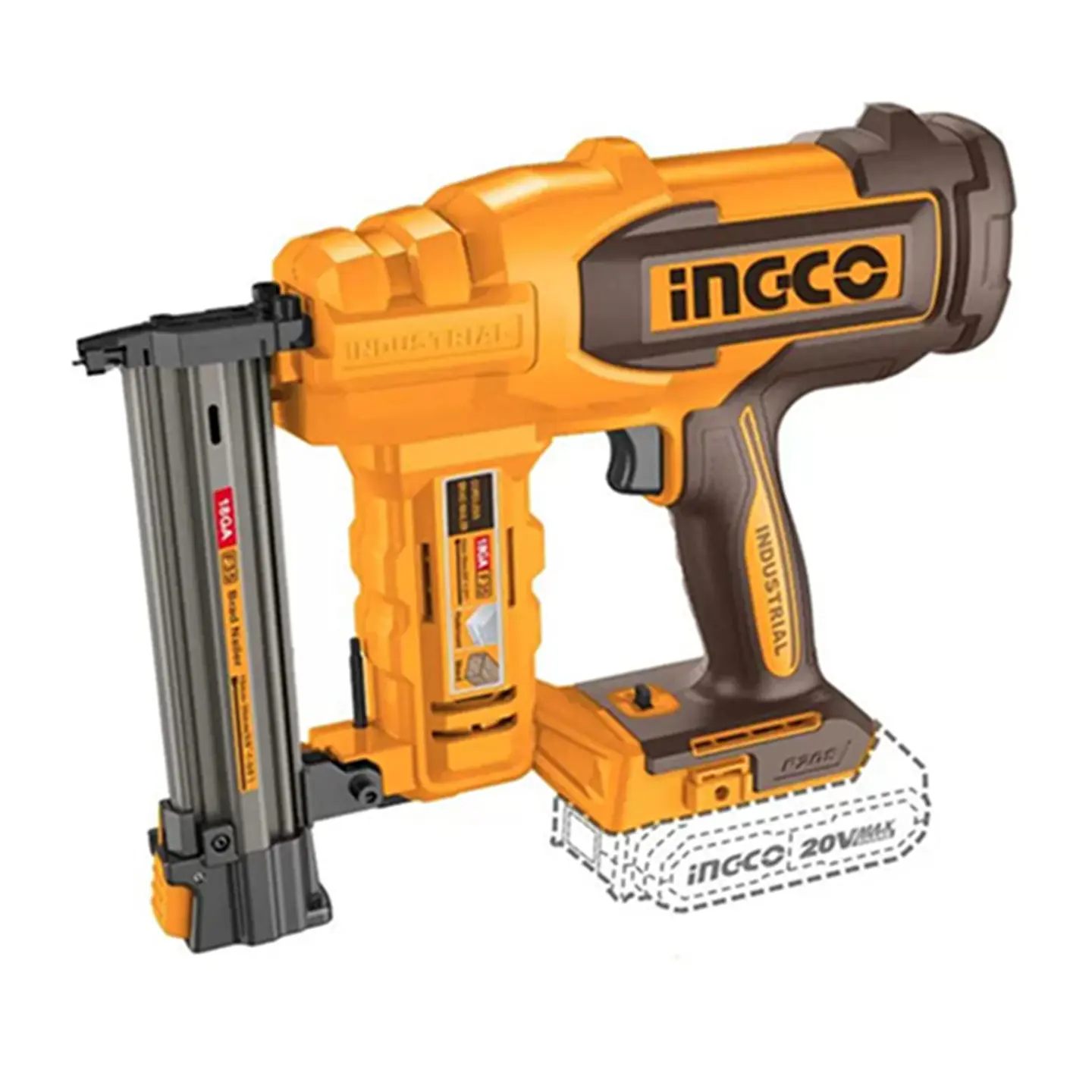 Pistola Clavadora Inalámbrica 15-35mm 20v Ingco Cbnli2005 1