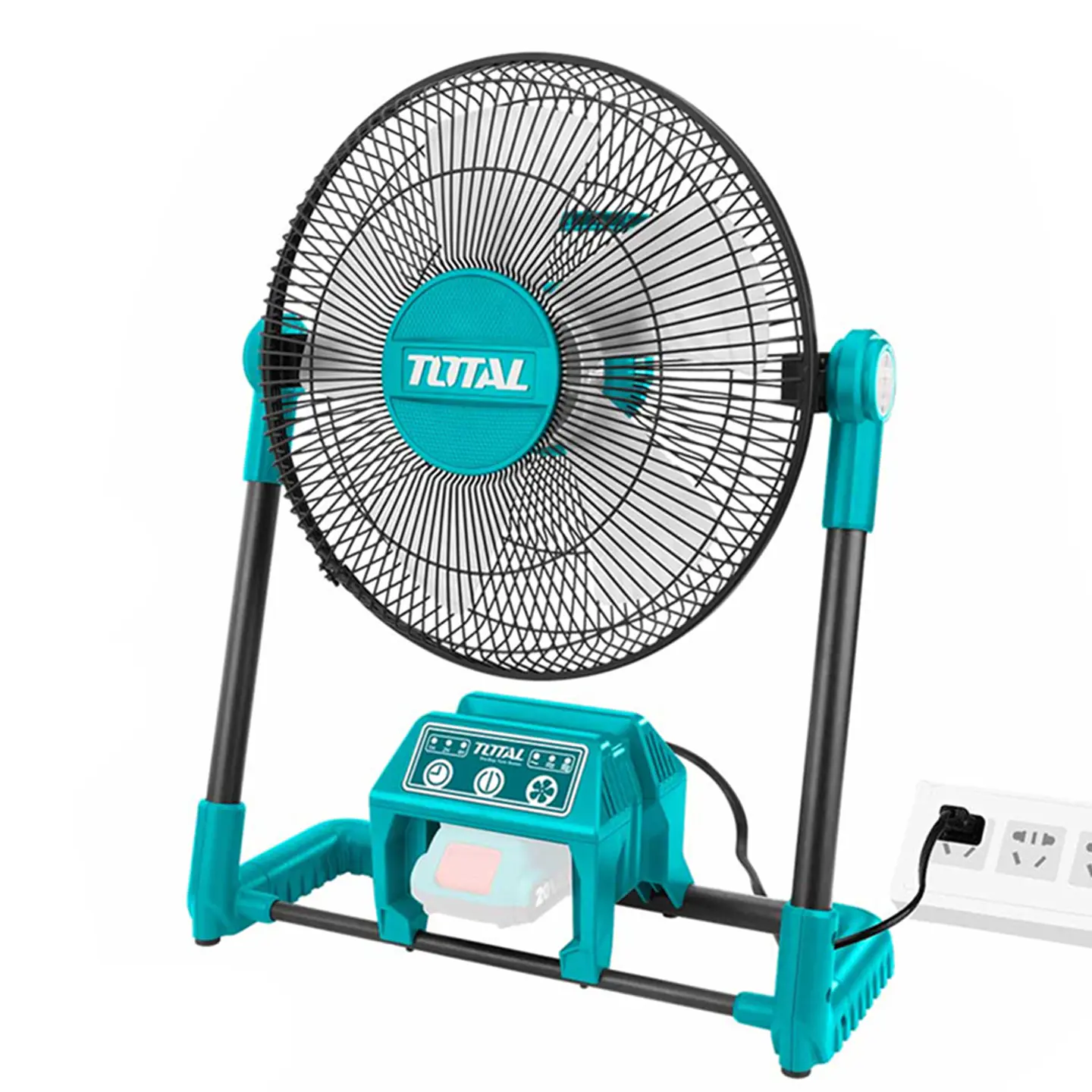 Ventilador Inalambrico Y Electrico 20v Total Tfali2001 1