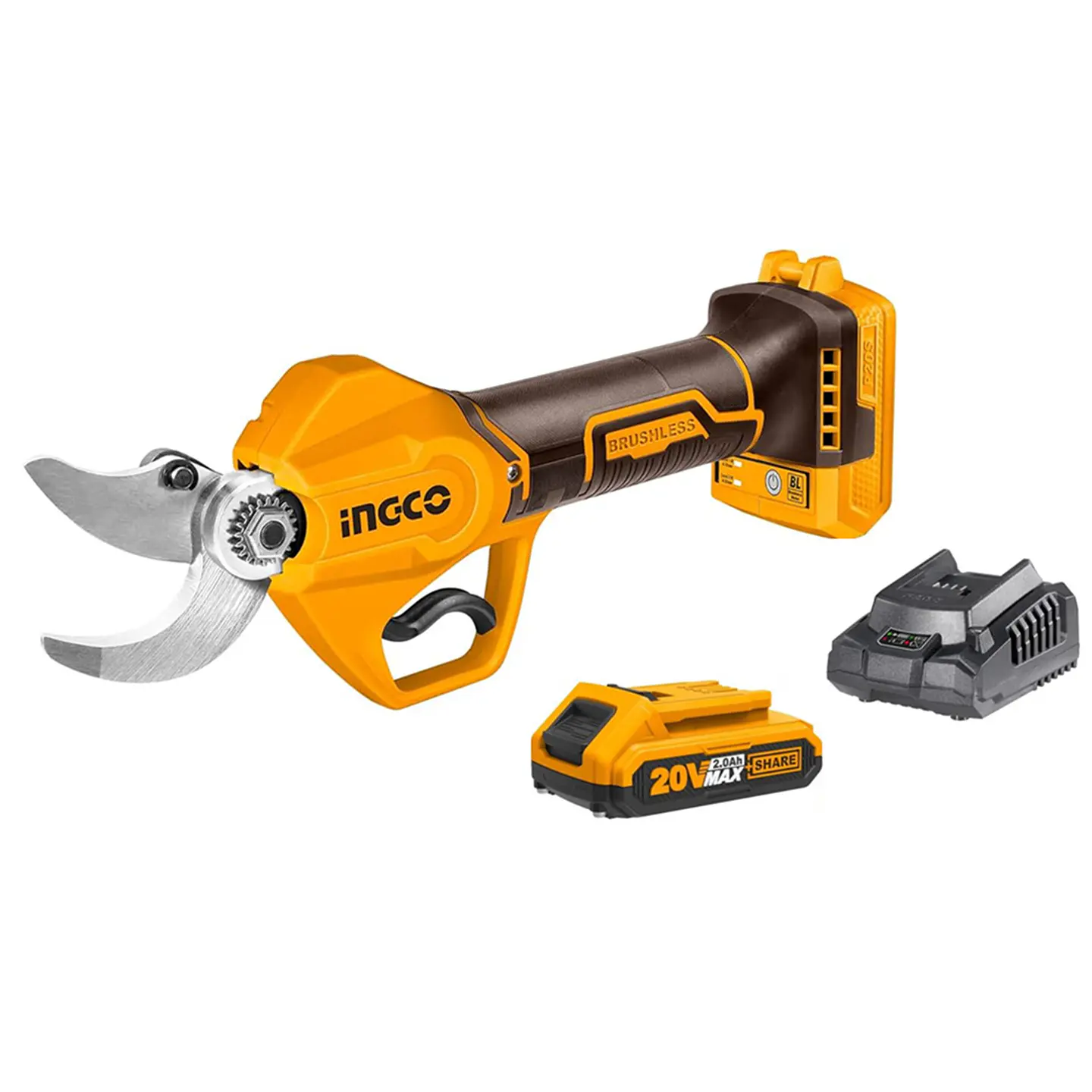 Tijera De Podar Jardin 20v Bat + Carg Ingco Cssli20308  1