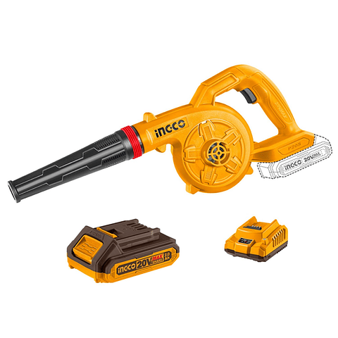 Soplador Inalambrico 20v Bateria+ Cargador Ingco Cabli200281