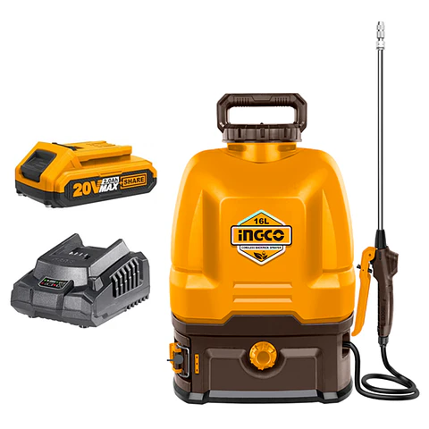 Rociador Pulverizador Fumigador 20v 16 Lts Bat+ Carg Ingco