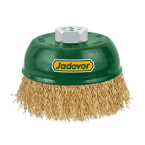 Escobilla De Copa Rizada 100mm Esmeril Jadever Jdce1402