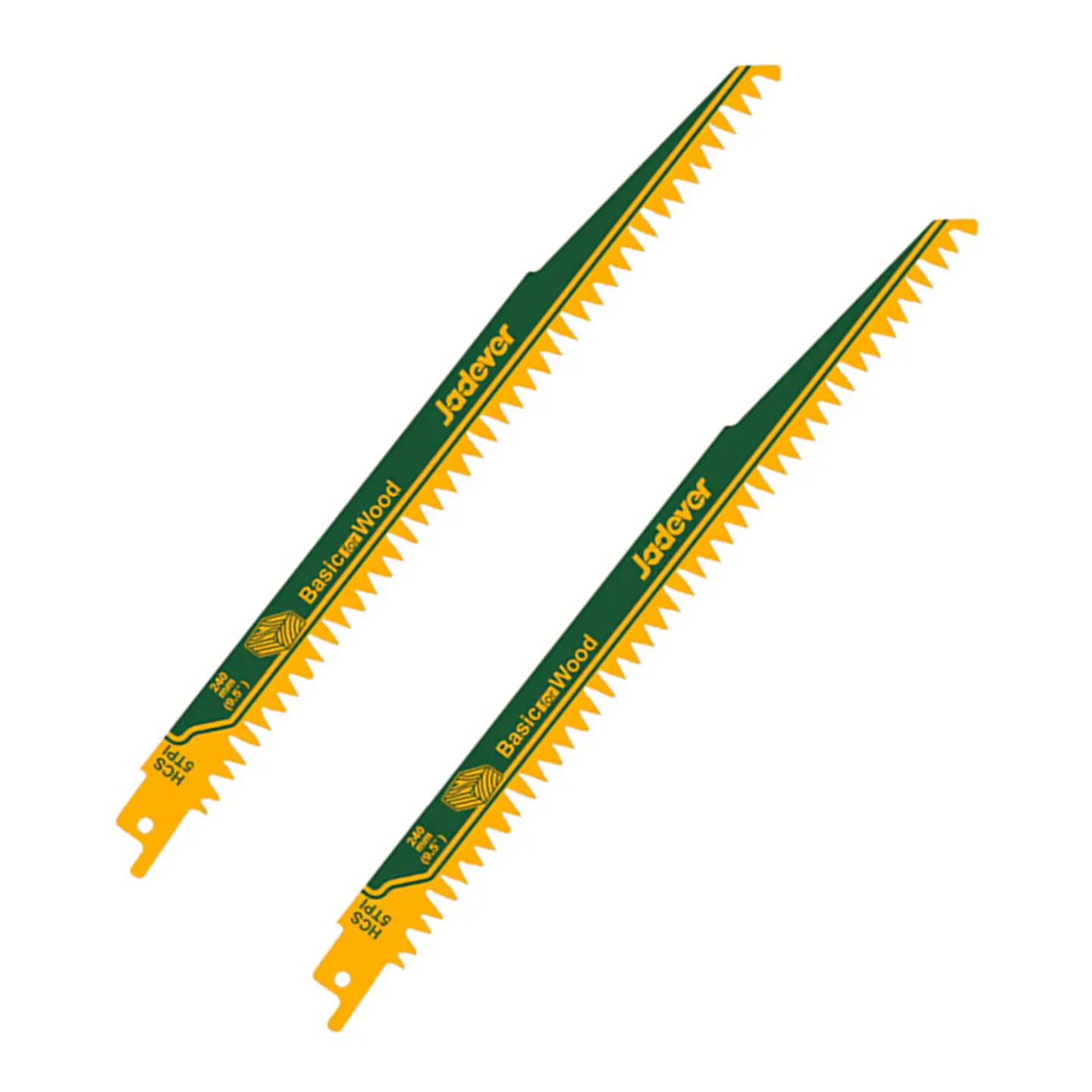 Set Repuesto Hoja P/ Sierra Sable Madera 240mm 2pcs Jadever 1