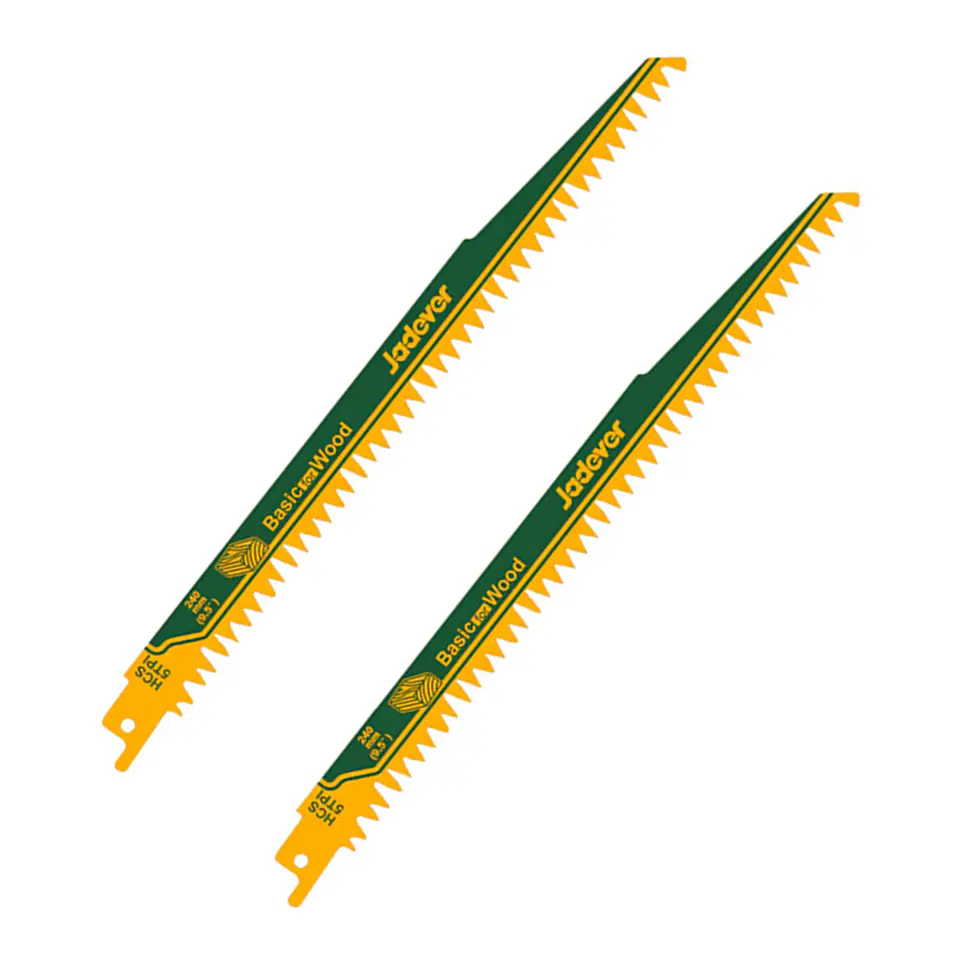 Set Repuesto Hoja P/ Sierra Sable Madera 240mm 2pcs Jadever 1