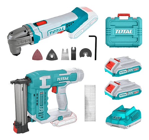 Kit Clavadora+ Herramienta Oscilante 20v Total Tosli24021
