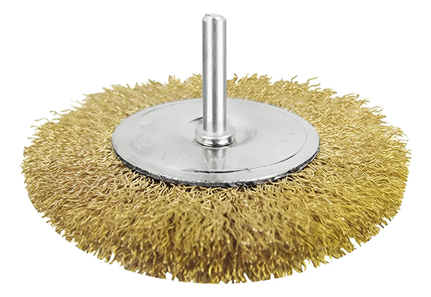 Escobilla Rueda Dorado Con Vastago 4 Pulgadas Total 1