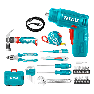 Kit Atornillador Inalambrico 4v Por 38 Pcs Total