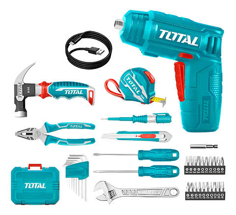 Kit Atornillador Inalambrico 4v Por 38 Pcs Total