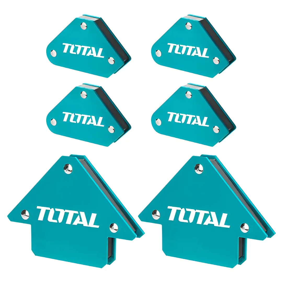 Kit Escuadra Magnetica 6 Piezas Total Tamwh6002 1