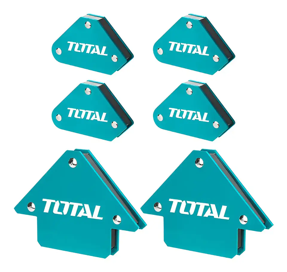 Kit Escuadra Magnetica 6 Piezas Total Tamwh6002 1