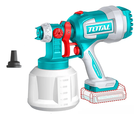 Pistola Pintar Inalambrico 20v 800ml Total Tsgli2004