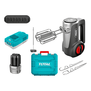 Batidora De Mano Inalambrica + Bateria 2ah + Cargador 16v Total Tmk023k