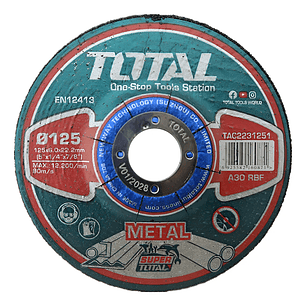 Disco Desbaste P/ Metal 125x6mm Total Tac2231251