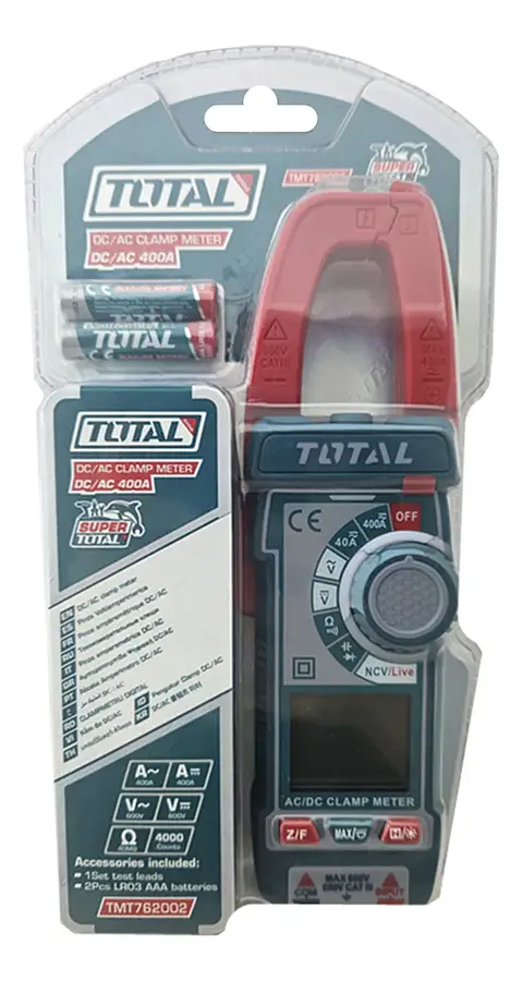 Multitester Digital Con Pinza Amperimetrica Total Tmt762002