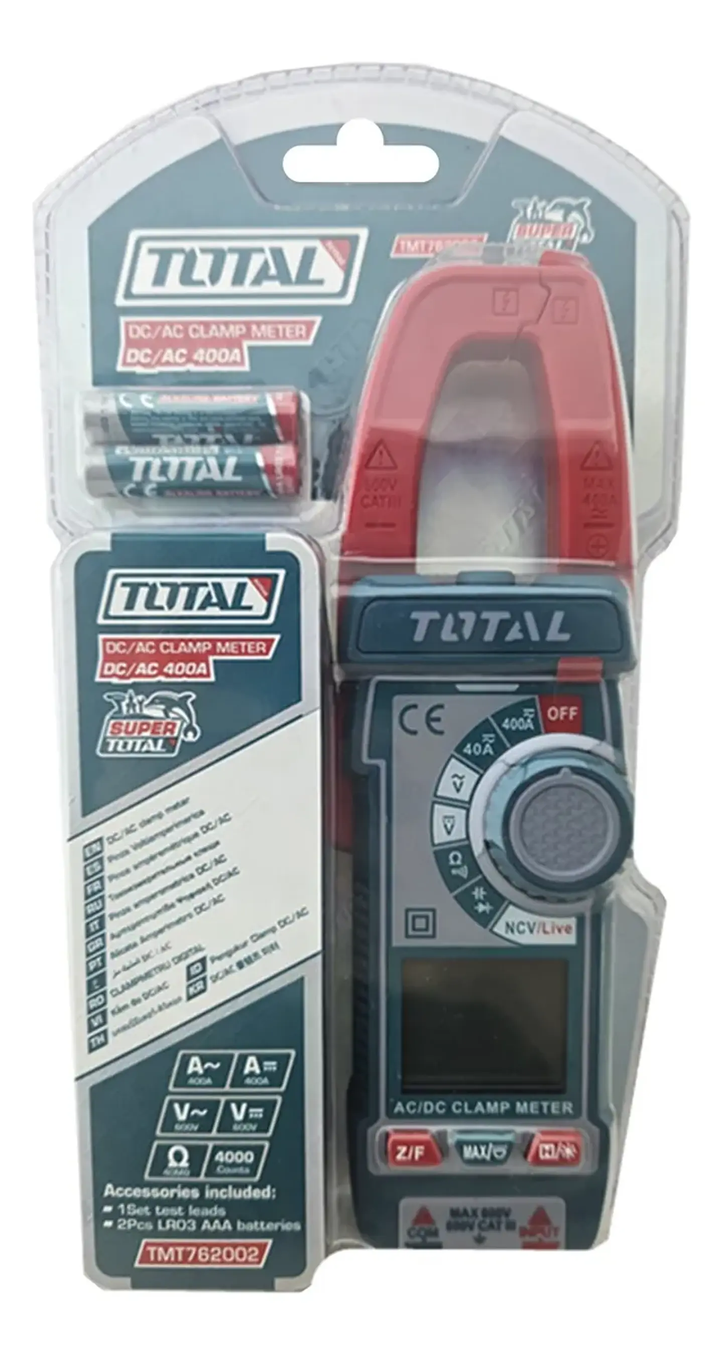 Multitester Digital Con Pinza Amperimetrica Total Tmt762002 1