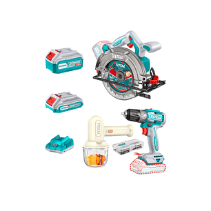  Combo Sierra Circular 165mm + Taladro 52nm + Picadora Bateria + Cargador Total Tosli240583