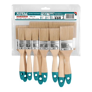 Set De Brochas Con Mango De Madera 9 Piezas Total Tht8414091