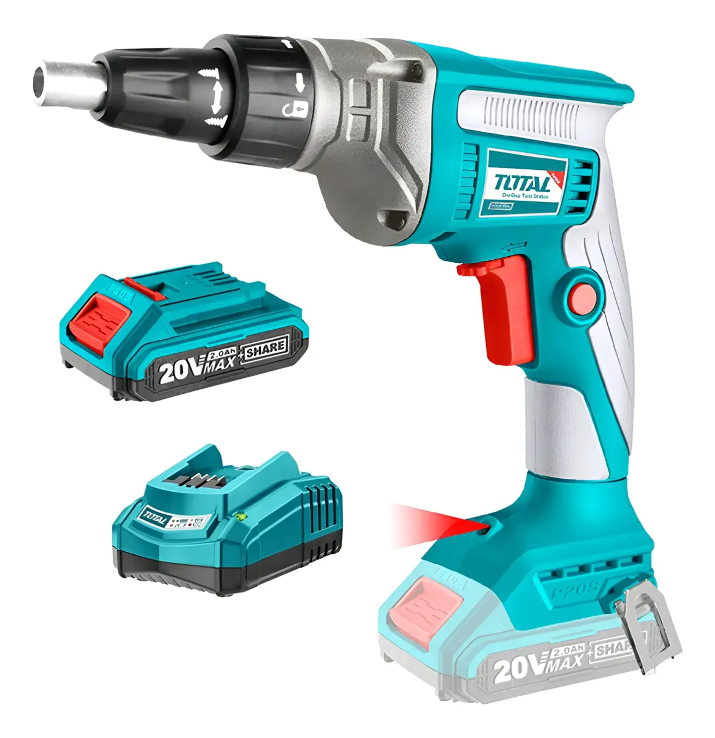Atornillador Drywall 20v Total Tdsli2042006 1