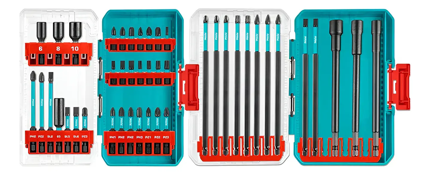 Juego De Puntas Destornillador Y Tuercas 44 Piezas Total Tacsdl24408 1
