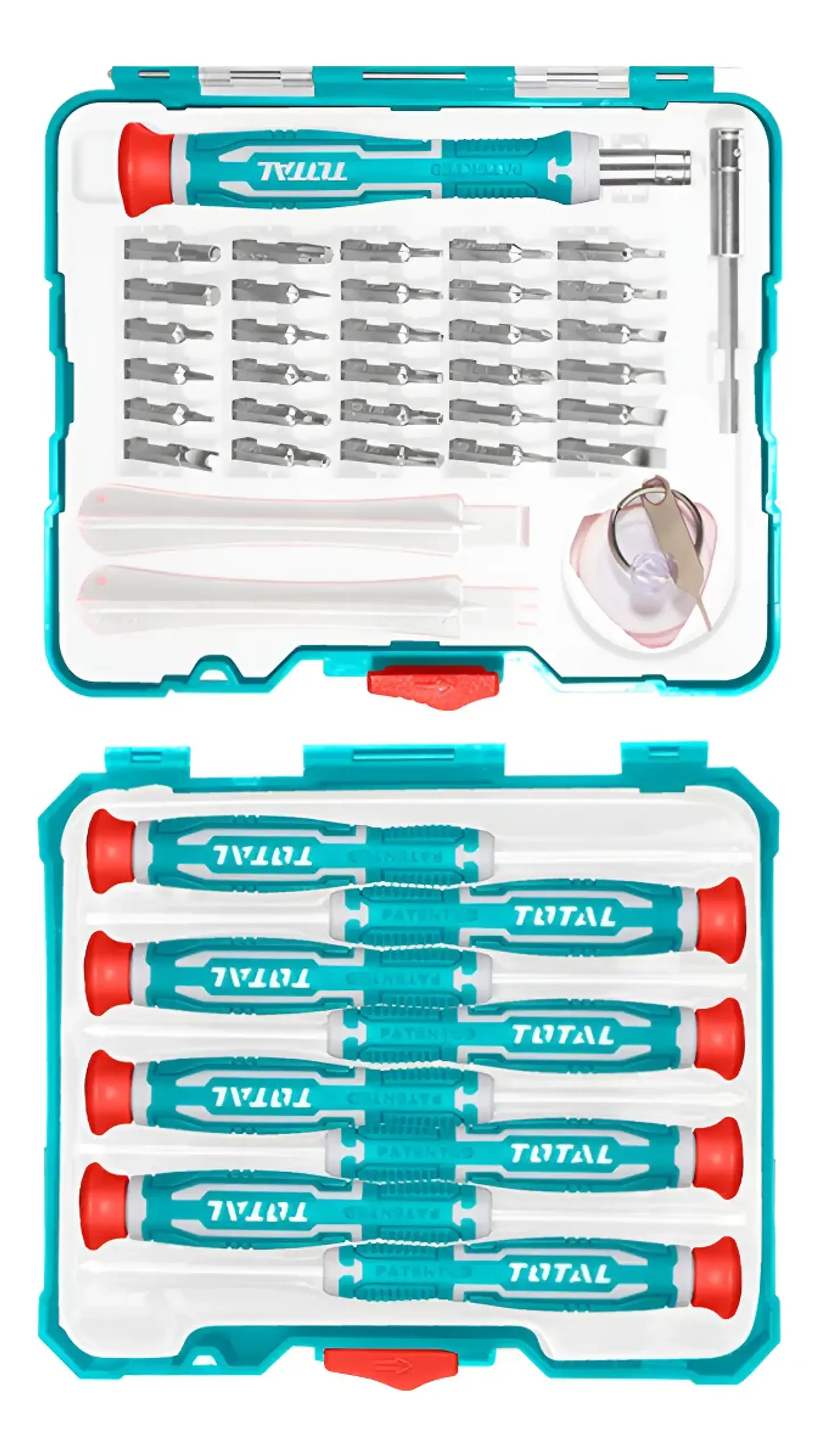 Set Destornilladores De Precisión 45 Piezas Total Tacsd30456 1