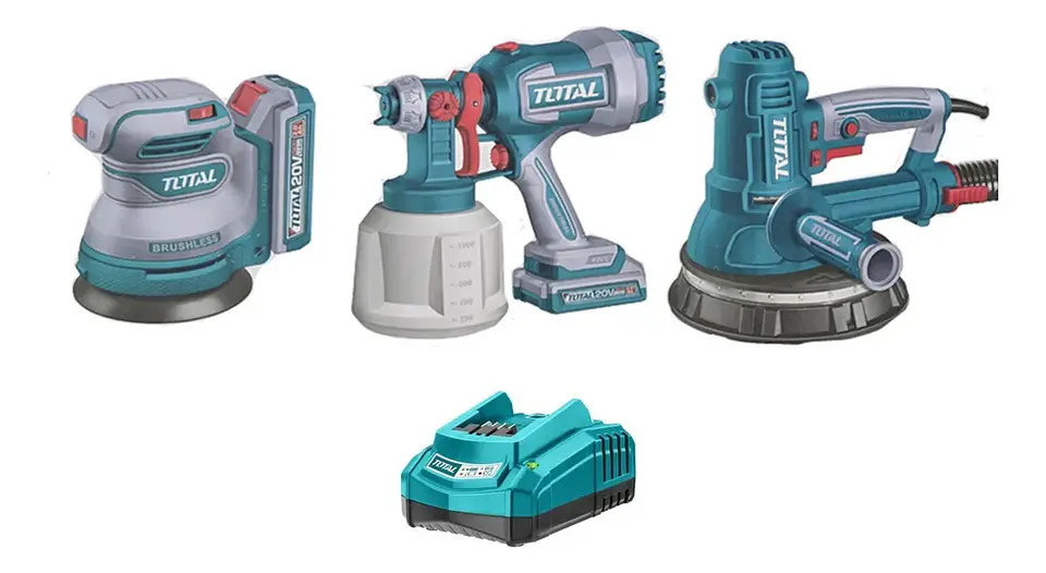 Lijadora Roto Orbital+ Lijadora Yeso+ Pistola P Pintar Total 1