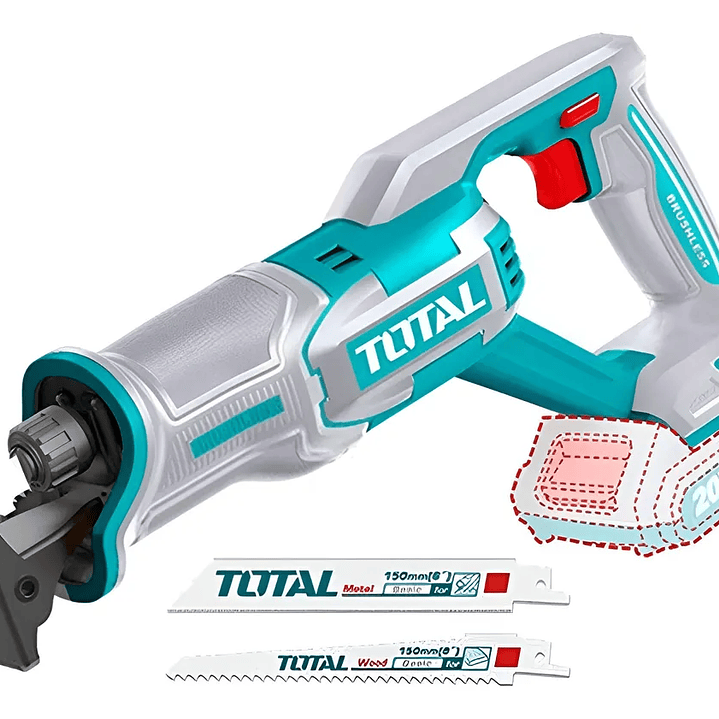 Sierra Sable Inalámbrica 20v Total Trsli2108 1