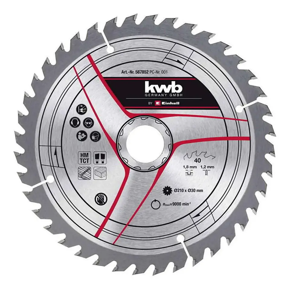 Disco Sierra Circular 210mm 40 Dientes Kwb 587852 Color UNICO 1