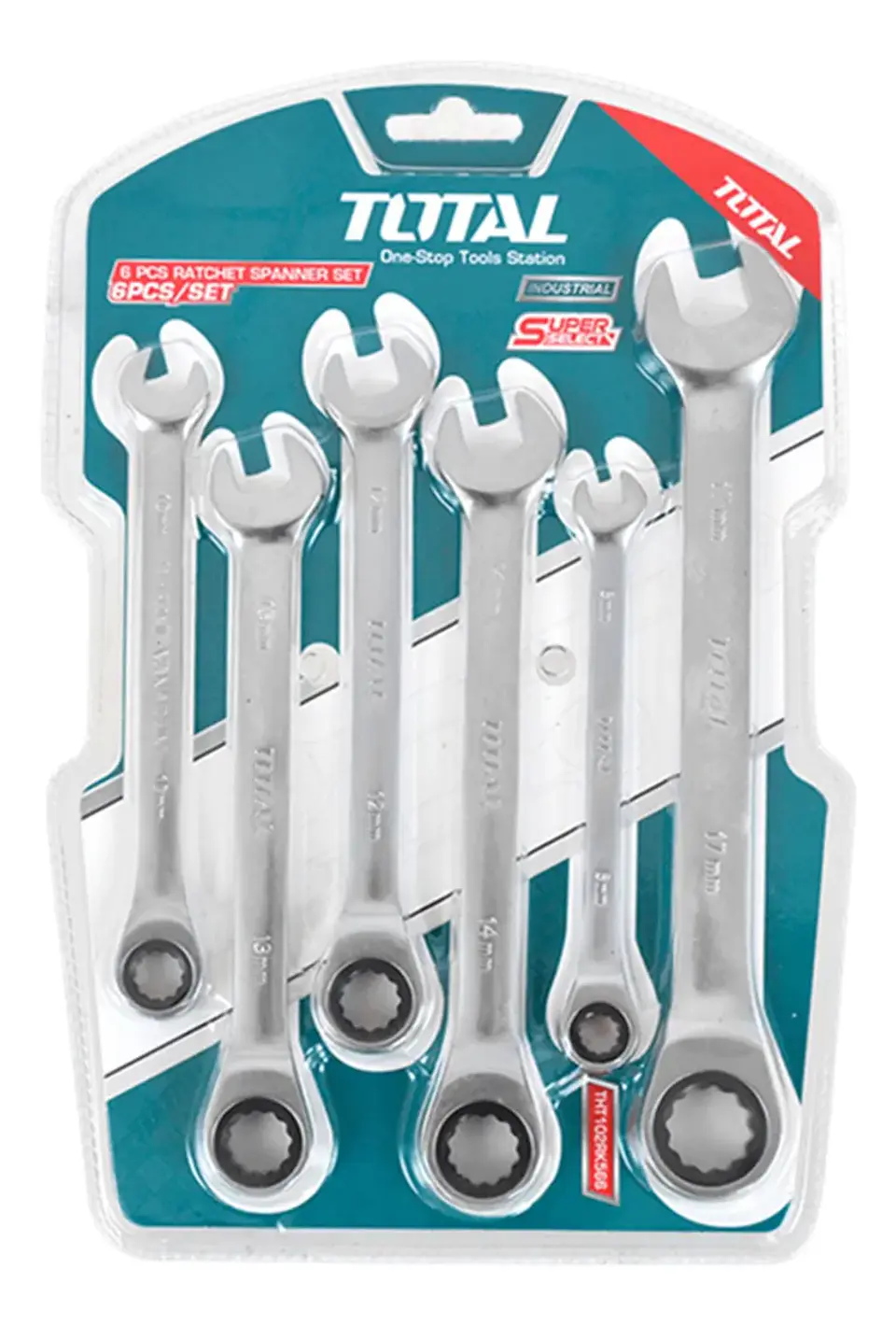 Set Llaves Punta Corona Con Chicharra 8 Piezas Total Color Turquesa 1