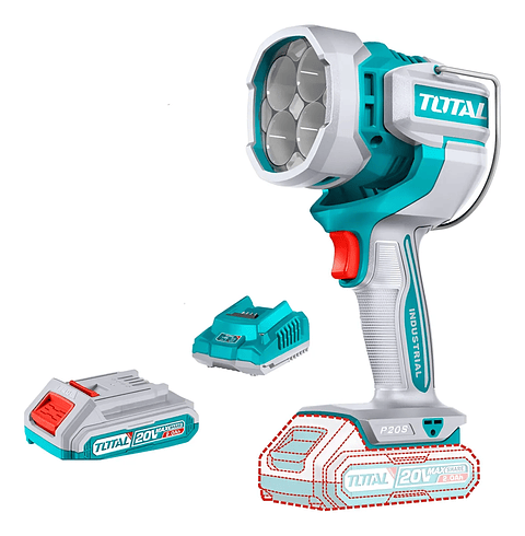 Linterna Led Inalámbrica 20v Batería + Cargador Total 