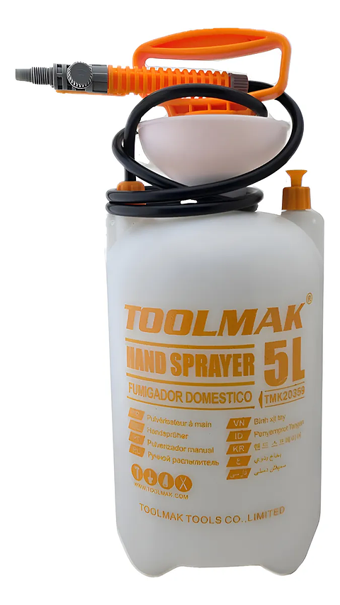 Rociador Pulverizador Fumigador Manual Presión 5 Lts Toolmak Color UNICO